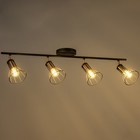 Светильник "Бостон" 4х60Вт Е14 черный/медь - Фото 3