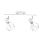 Светильник "Луизиана" 2х60Вт Е14 белый/хром - фото 23348677