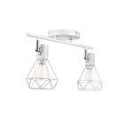 Светильник "Луизиана" 2х60Вт Е14 белый/хром - фото 23348678