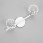 Светильник "Луизиана" 2х60Вт Е14 белый/хром - фото 23348679