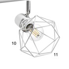 Светильник "Луизиана" 2х60Вт Е14 белый/хром - фото 23348680
