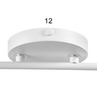 Светильник "Луизиана" 2х60Вт Е14 белый/хром - фото 23348682