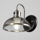 Бра "Люмен" 1х60Вт Е27 черный/латунь 20х20х15см - фото 23336916