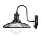 Бра "Глори" 1х60Вт Е27 черный 25х18х16см - фото 36678407