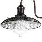 Бра "Глори" 1х60Вт Е27 черный 25х18х16см - фото 36678408