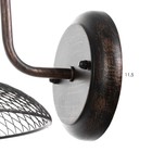 Бра "Глори" 1х60Вт Е27 черный 25х18х16см - фото 36678410