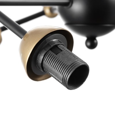 Основание для люстры лофт 6×60 Вт Е14 черный