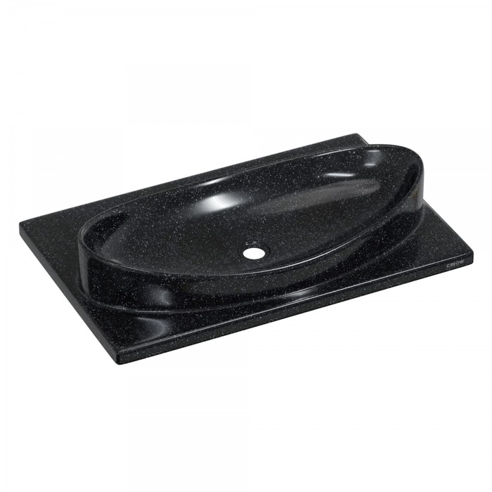 Раковина мебельная СаНта «Вега 70» 900144, литой мрамор, цвет млечный путь - Фото 1