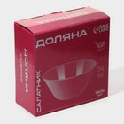 Салатник Доляна «Флора», 1.4 л, 19.5×8.5 см, стекло, серый 9210954 - фото 319802261