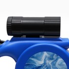 Рулетка с фонарем и отсеком для пакетов 5 м, max = 50 кг, синяя - фото 7861607