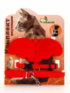 Комплект амуниции «Ангел», размер XS, шлейка 19-26 см, поводок 120×1 см, красный - Фото 8