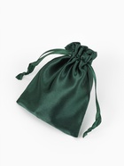 Мешочек подарочный атласный, 10×12 см, зелёный - Фото 2