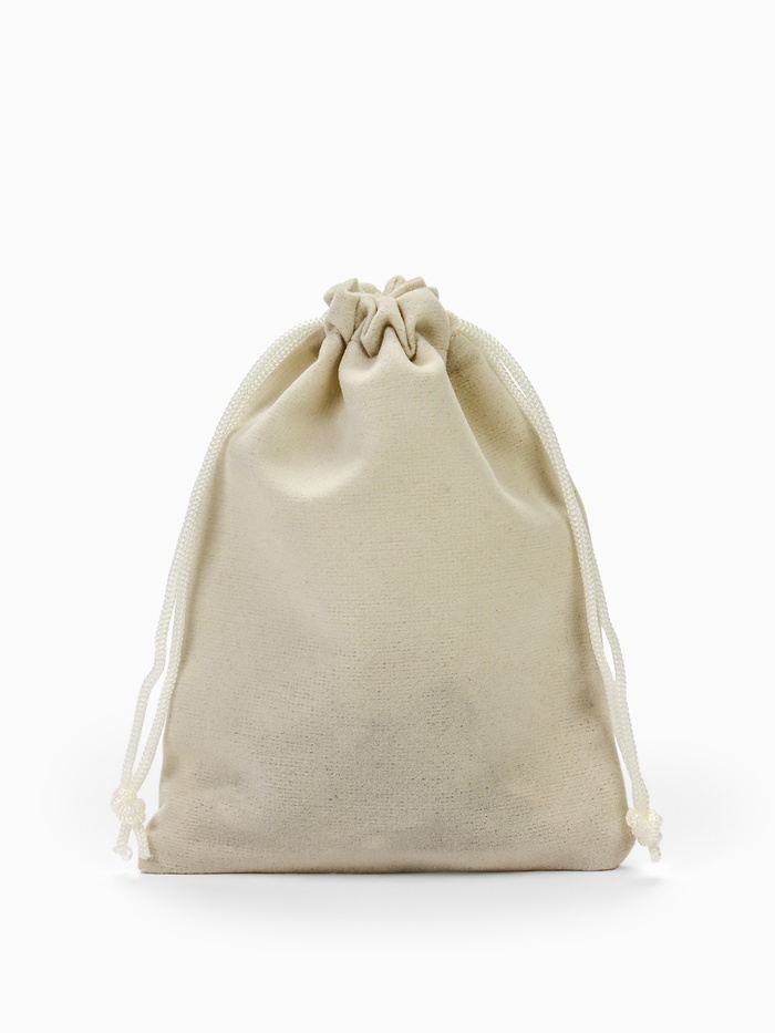 Мешочек подарочный бархатный, 10×12 см, бежевый - Фото 1