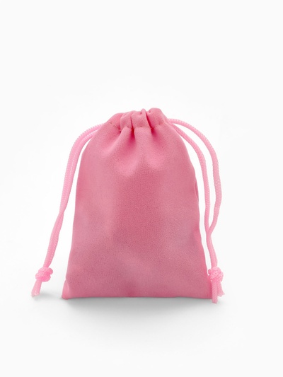 Мешочек бархатный, 7×9 см, розовый