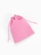 Мешочек бархатный, 10×12 см, розовый - Фото 2