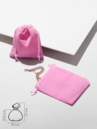 Мешочек бархатный, 10×12 см, розовый - Фото 4