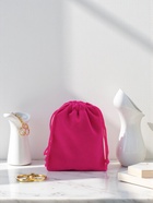 Мешочек бархатный, 7×9 см, ярко-розовый - Фото 2