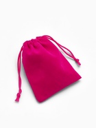 Мешочек бархатный, 7×9 см, ярко-розовый - Фото 5