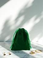 Мешочек бархатный, 7×9 см, (± 1 см), фасовка 50 шт., зелёный - Фото 2