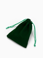 Мешочек бархатный, 10×12 см, зелёный - Фото 2