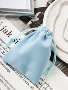 Мешочек бархатный, 7×9 см, голубой - Фото 2