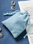 Мешочек бархатный, 7×9 см, голубой - Фото 6