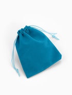Мешочек бархатный, 10×12 см, голубой - Фото 3