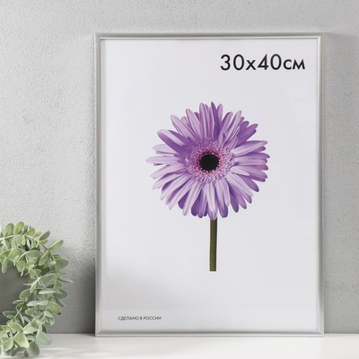 Фоторамка пластик Lida 30х40 см серебро