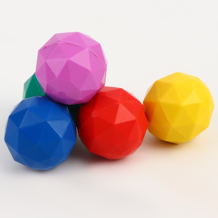 Мяч каучук «Грань», 4 см, цвета МИКС - Фото 1