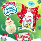 Игрушка-сюрприз Funny toys «Новогодний Мяк-жмяк» с наклейками, МИКС - Фото 1