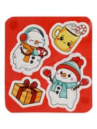 Игрушка-сюрприз Funny toys «Новогодний Мяк-жмяк» с наклейками, МИКС - Фото 8