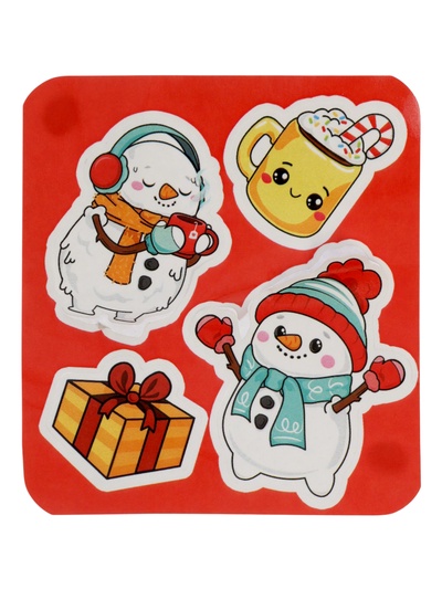Игрушка-сюрприз Funny toys «Новогодний Мяк-жмяк» с наклейками, МИКС