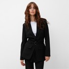 Пиджак женский MINAKU: Casual Collection  цвет черный, р-р 42 - фото 320709686