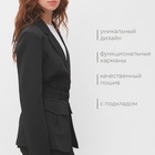 Пиджак женский MINAKU: Casual Collection  цвет черный, р-р 44 9888916 - фото 11840878