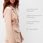 Пиджак женский MINAKU: Casual Collection  цвет песочный, р-р 48 9888923 - фото 11840909