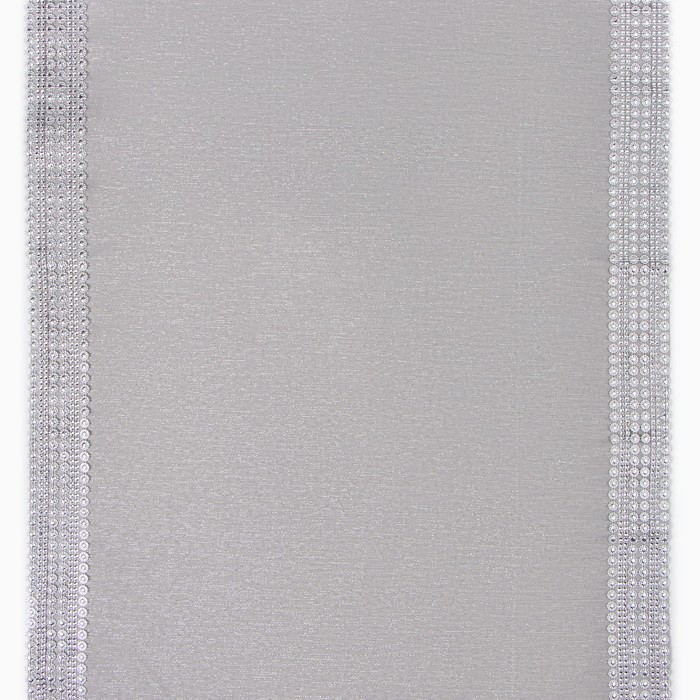 Дорожка Этель со стразами, 118 х 60 ±5 см, цвет серый, п/э