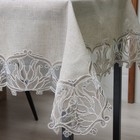 Скатерть «Этель. Ажурная», 120×150±5 см, бежевая - Фото 3