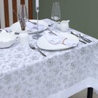Скатерть «Этель» с пайетками, 110×160±5 см, белая - Фото 2