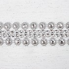 Скатерть «Этель» со стразами, 85×85±5 см, белая - Фото 6