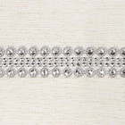 Скатерть «Этель» со стразами, 85×85±5 см, цвет молочный - Фото 6