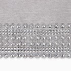 Скатерть Этель со стразами, 85×85 ±5 см, цвет серый, п/э - Фото 6