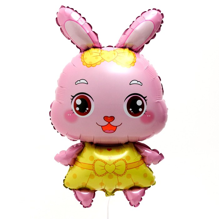 Шар фольгированный 32" «Розовый зайка» - Фото 1