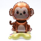 Шар фольгированный 15" «Милая обезьянка», на подставке, под воздух - фото 320510361