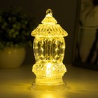 Светодиодная свеча в подсвечнике RISALUX «В хрустале», ночник LED, 3×LR1130, белый, 7.5×7.5×14.5 см - Фото 3