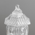 Светодиодная свеча в подсвечнике RISALUX «В хрустале», ночник LED, 3×LR1130, белый, 7.5×7.5×14.5 см - Фото 4