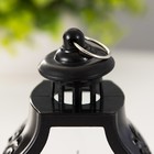 Светодиодная свеча в подсвечнике RISALUX «Застывшая», ночник LED, 3×LR1130, чёрный, 5×7.5×12 см - Фото 4