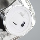 Светодиодная свеча в подсвечнике RISALUX «Застывшая», ночник LED, 3×LR1130, серебро, 5×7.5×12 см - Фото 6