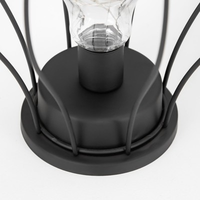 Ночник RISALUX «Тат», LED, от батареек 3хAA, 19×19×21 см, чёрный