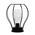 Ночник RISALUX «Тат», LED, от батареек 3хAA, 19×19×21 см, чёрный - Фото 8