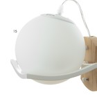 Бра "Интенсо" E27 40Вт белый 16х18 см - фото 23271447